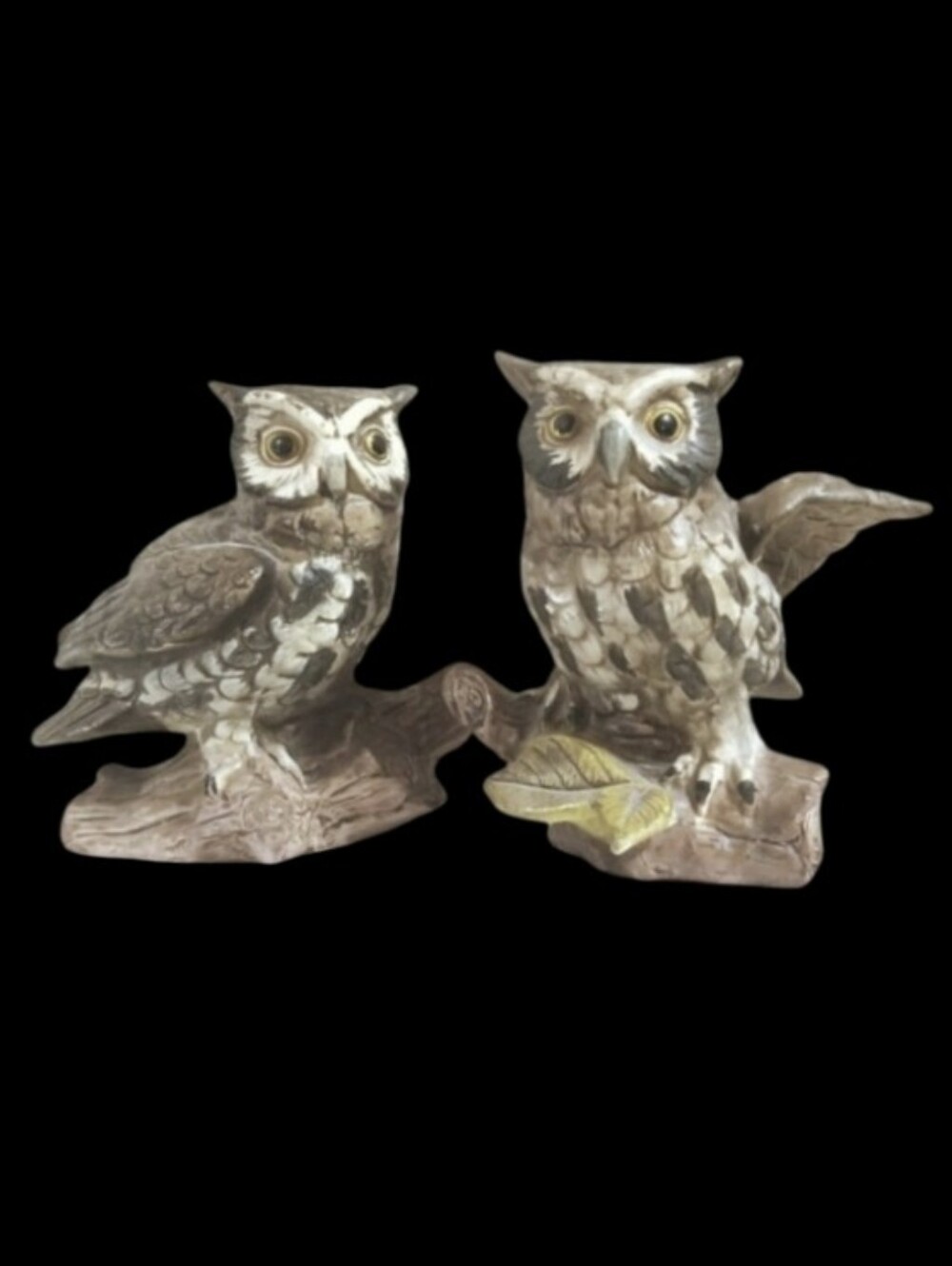 VINTAGE PORCELAIN OWL FIGURINES BY NORLEANS-JAPAN